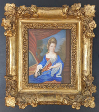Load image into Gallery viewer, Antoinette Du Ligier De La Garde Deshoulières French Poet Cabinet Portrait Circa.1700
