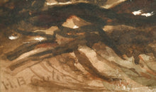Load image into Gallery viewer, Henry Barlow Carter Watercolour A Storm Off Scarborough
