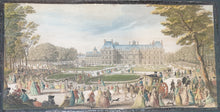Load image into Gallery viewer, A Group Of Five Mid 18th.Century Hand Coloured Copper Engravings Views Of Paris Palaces And Chateaux

