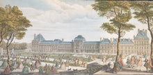 Load image into Gallery viewer, A Group Of Five Mid 18th.Century Hand Coloured Copper Engravings Views Of Paris Palaces And Chateaux
