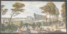 Load image into Gallery viewer, A Group Of Five Mid 18th.Century Hand Coloured Copper Engravings Views Of Paris Palaces And Chateaux
