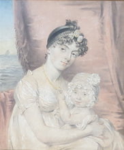 Load image into Gallery viewer, John Downman A.R.A. Portrait Of Sarah King And Her Daughter 1805
