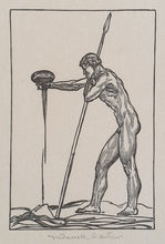 Load image into Gallery viewer, Frederick Carter Woodcut The Libation Circa.1920
