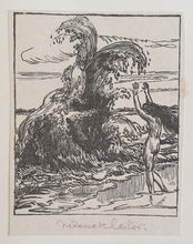 Load image into Gallery viewer, Frederick Carter Woodcut Circa.1920
