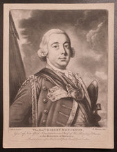 Load image into Gallery viewer, The Honourable Robert Monckton Governor Of New York Mezzotint Engraving Circa.1765
