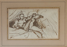 Load image into Gallery viewer, Benjamin Robert Haydon Pen And Ink Drawing Prometheus Chained Circa.1819
