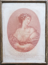 Load image into Gallery viewer, Angelica Kauffman Pair Of Stipple Engravings Comedy And Tragedy 1777
