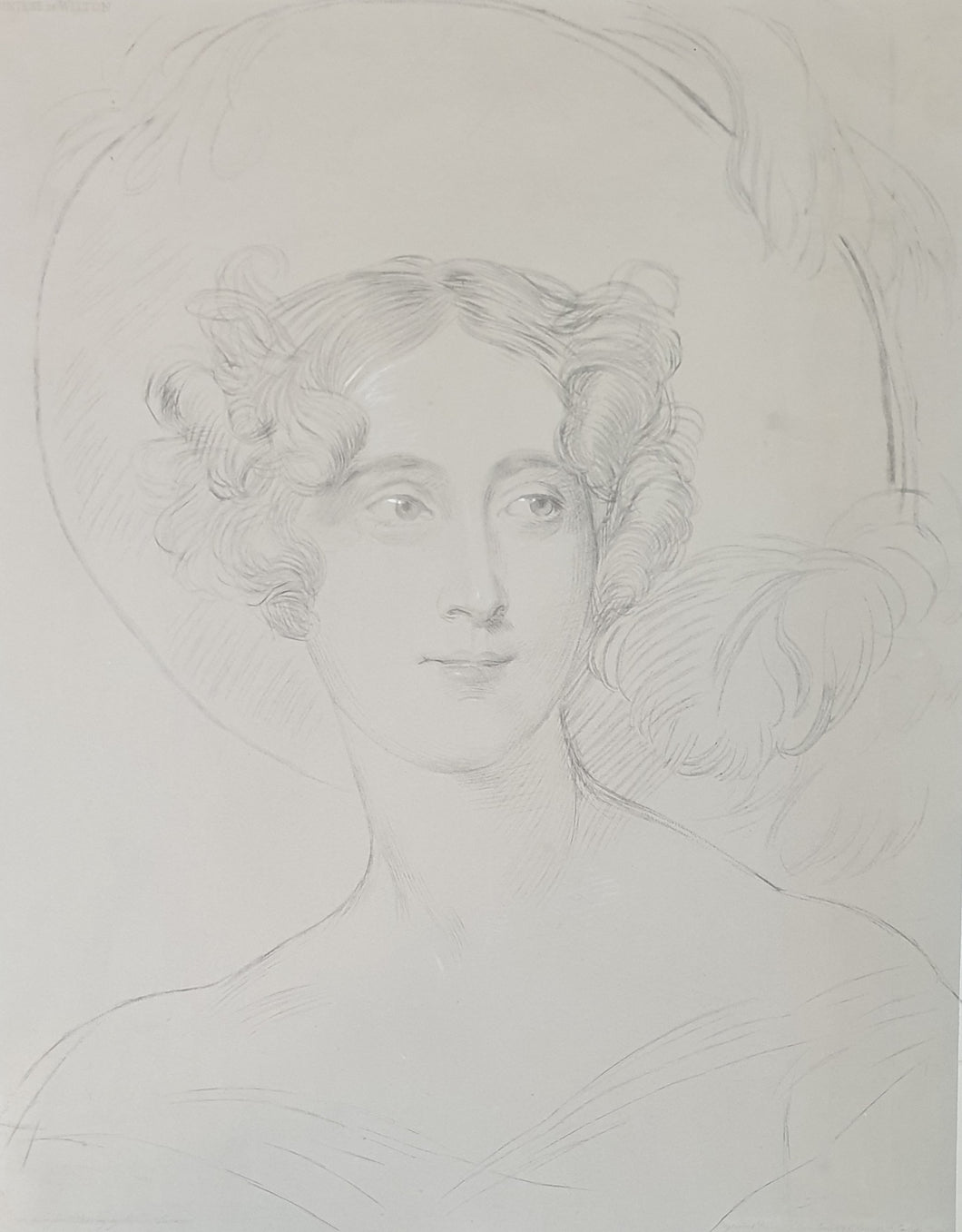 Sir Thomas Lawrence P.R.A. Mary Countess Of Wilton Soft-Ground Etching By FC Lewis 1839