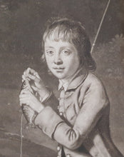 Load image into Gallery viewer, Mezzotint Portrait Of James Sayer Fishing By Richard Houston After Johan Joseph Zoffany 1772
