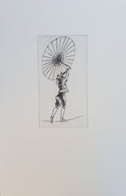 Load image into Gallery viewer, Charles Robinson Sykes Etching Tightrope Walker

