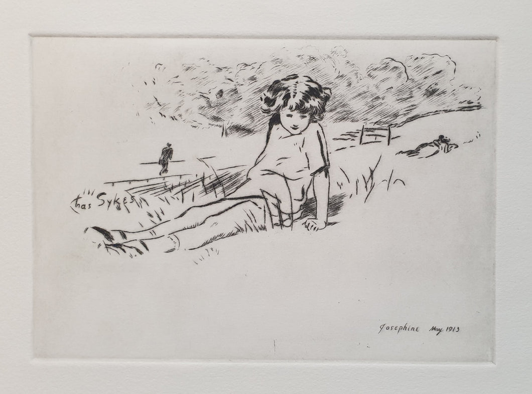 Charles Robinson Sykes Etching Josephine 1913