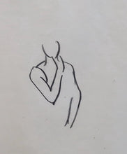 Load image into Gallery viewer, Dame Laura Knight R.A. Chalk Study Of Enrico Cecchetti Instructing A Dancer Circa.1923
