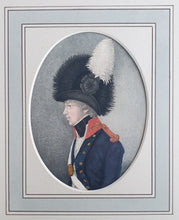 Load image into Gallery viewer, Napoleonic War Portrait Watercolour Drawing Of An Officer Of Artillery Circa.1800
