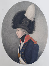Load image into Gallery viewer, Napoleonic War Portrait Watercolour Drawing Of An Officer Of Artillery Circa.1800

