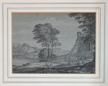 Load image into Gallery viewer, 18th.Century English School Italianate Landscape Watercolour
