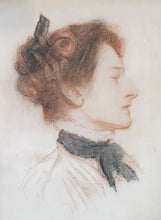 Load image into Gallery viewer, Phil May Portrait Study Of The Artist's Wife Lilian Circa.1885

