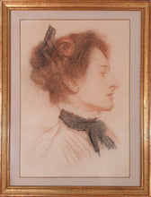 Load image into Gallery viewer, Phil May Portrait Study Of The Artist's Wife Lilian Circa.1885

