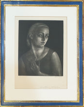Load image into Gallery viewer, Dame Laura Knight R.A. Mezzotint Engraving A Southern Blonde 1928
