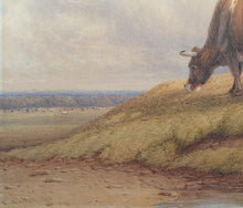 Load image into Gallery viewer, Thomas Baker Of Leamington Watercolour Cattle In A Landscape 1861
