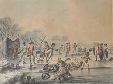 Load image into Gallery viewer, Anne North Watercolour Skating In Hyde Park 1792
