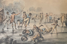 Load image into Gallery viewer, Anne North Watercolour Skating In Hyde Park 1792
