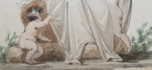 Load image into Gallery viewer, John Samuel Agar Watercolour An Allegory Of Charity 1799
