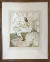 Load image into Gallery viewer, Erlund Hudson Watercolour A Corner Of The Dressing Room Circa.1946
