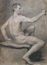 Load image into Gallery viewer, English School 18th.Century Academic Nude Study
