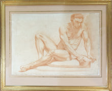 Load image into Gallery viewer, Italian School 18th.Century Red Chalk Male Nude Study
