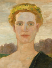 Load image into Gallery viewer, German School Late 19th.Century Portrait Of Garlanded Youth
