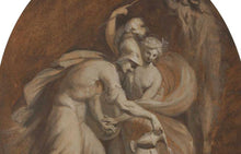 Load image into Gallery viewer, William Hamilton R.A. Jason And Medea Slaying The Colchian Dragon Oil Sketch
