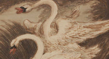 Load image into Gallery viewer, Sawrey Gilpin R.A. Study Of Swans 18th.Century Watercolour Drawing
