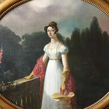 Load image into Gallery viewer, François-Joseph Kinson Portrait Of A Lady In A Balllustraded Garden
