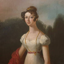 Load image into Gallery viewer, François-Joseph Kinson Portrait Of A Lady In A Balllustraded Garden
