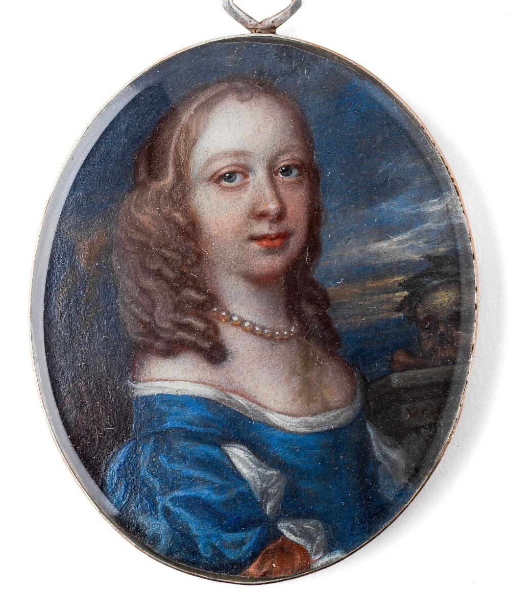 17th.Century English Portrait Miniature Vanitas Circa.1660