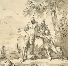Load image into Gallery viewer, JH Mortimer Pen And Ink Drawing Banditti Circa.1770
