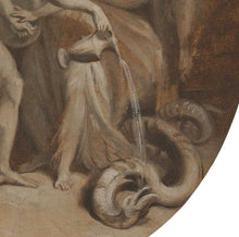 Load image into Gallery viewer, William Hamilton R.A. Jason And Medea Slaying The Colchian Dragon Oil Sketch
